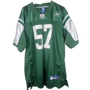 Reebok New York Jets Scott 57 NFL Jersey Green Mens Size 52 Onfield Equipment